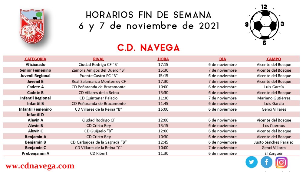 HORARIOS FIN DE SEMANA 7 Y 11 DE NOVIEMBRE DEL 2021