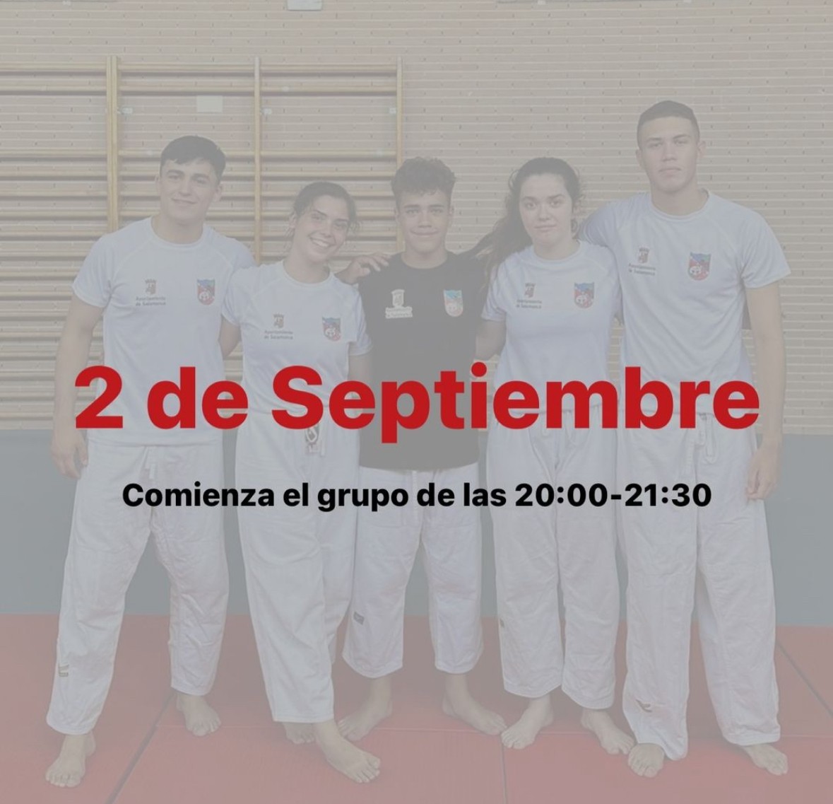 CLUB JUDO: Vuelta el 2 de Septiembre