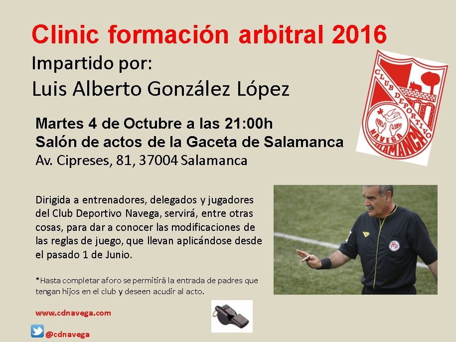 Clinic Formación arbitral 2016